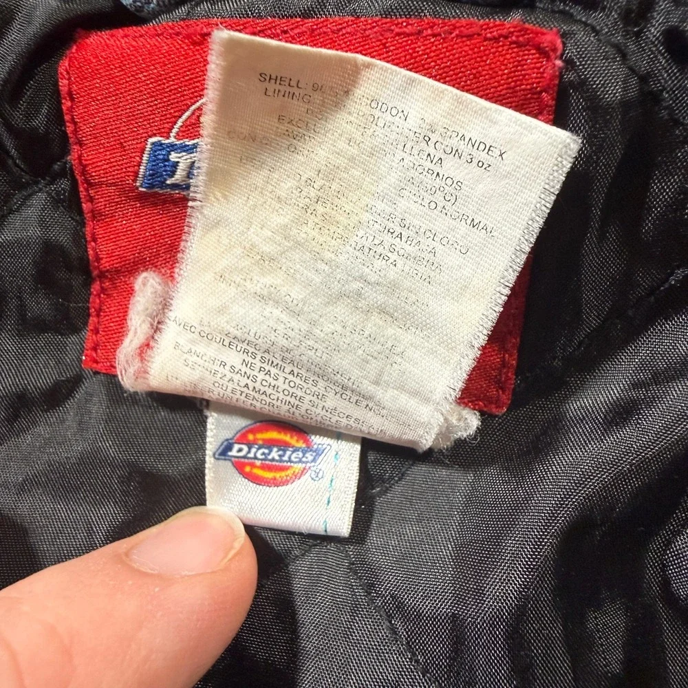 Vintage Dickies Jacket‎ Womens XL Blue Denim Trucker Jean Insulated Y2K Chore